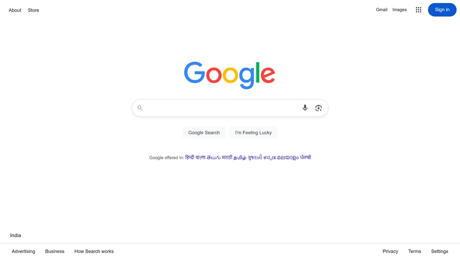Actual Google homepage screenshot captured in the supplied VRIOSCU report